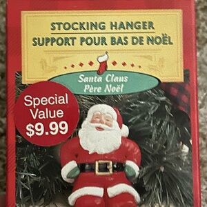 1988 VTG Hallmark Santa Claus Stocking Hanger - Vintage